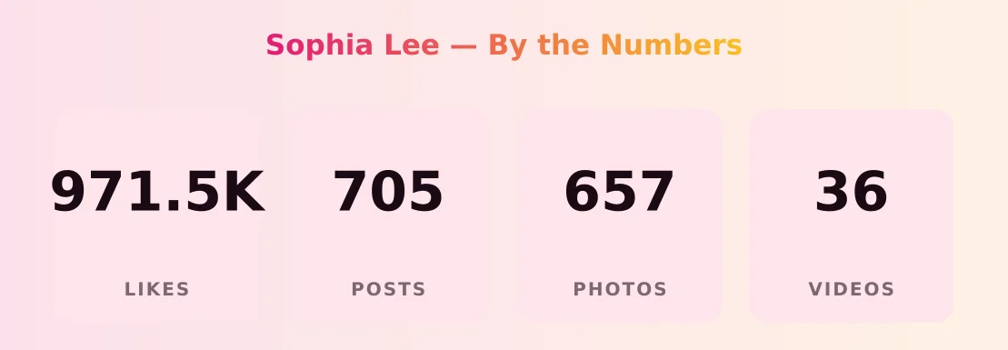 Sophia Lee — content metrics