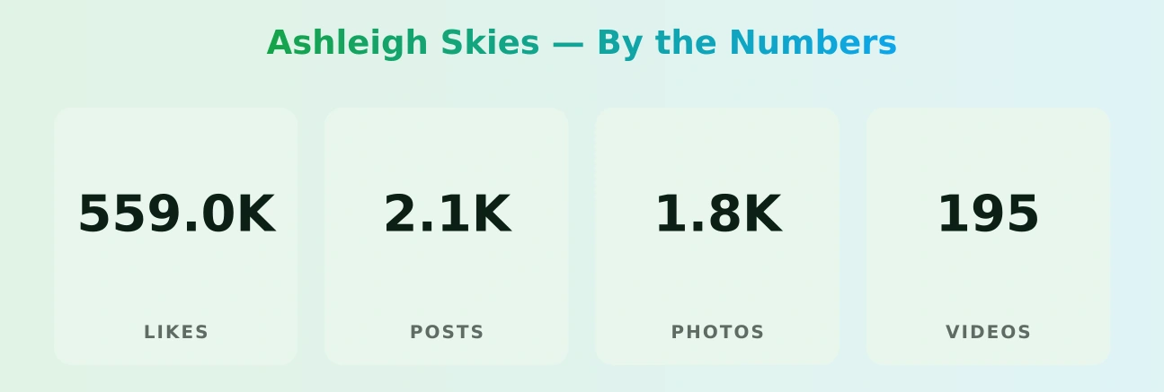 Ashleigh Skies — content metrics