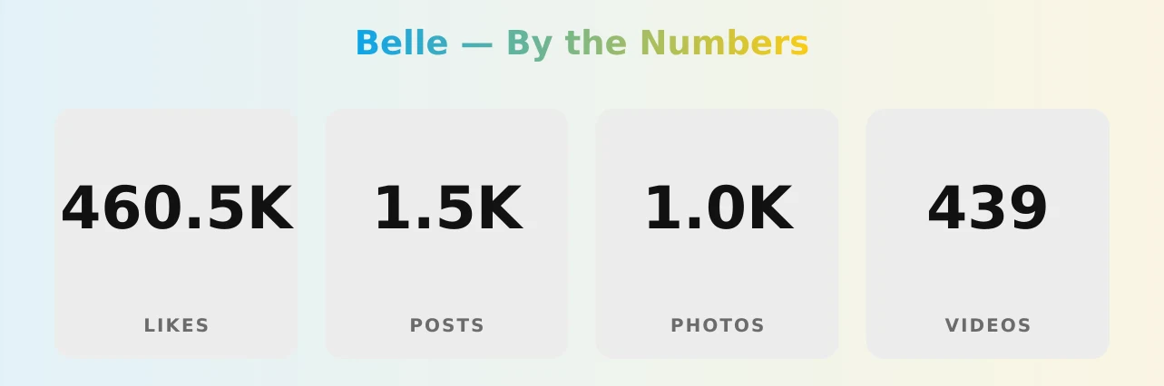 Belle — content metrics