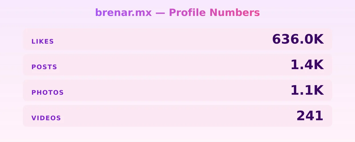 brenar.mx — content metrics