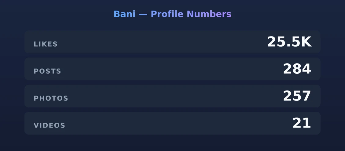 Bani — content metrics