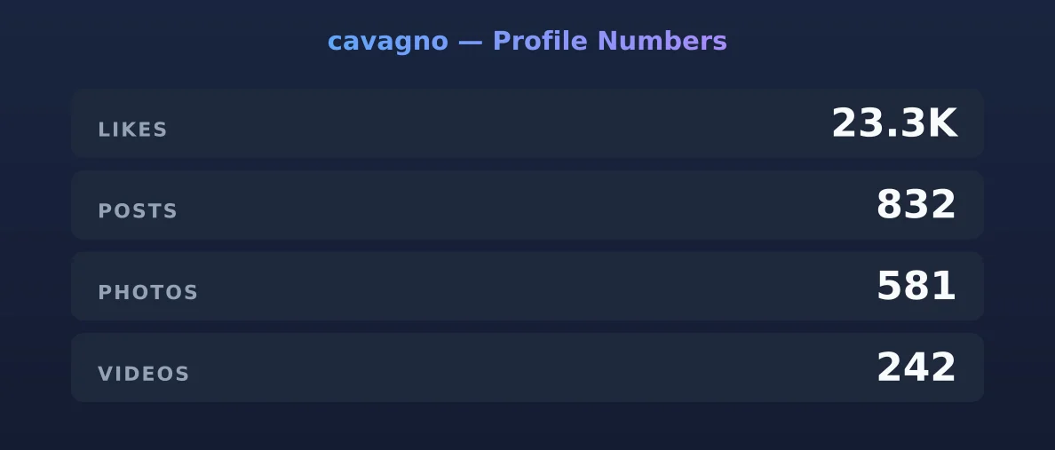 cavagno — content metrics
