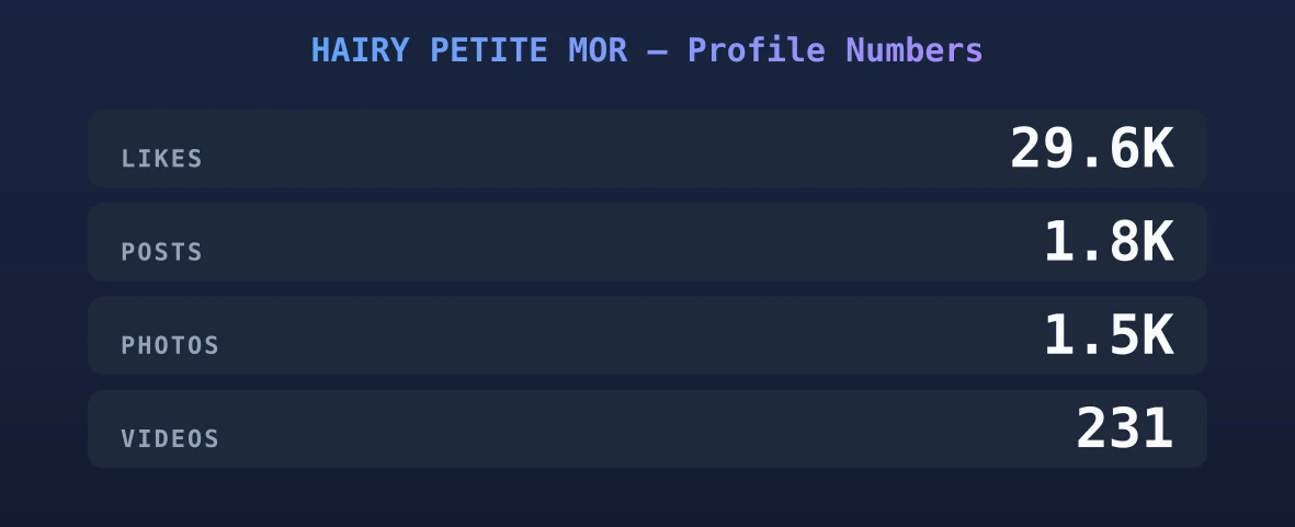 HAIRY PETITE MOR — content metrics