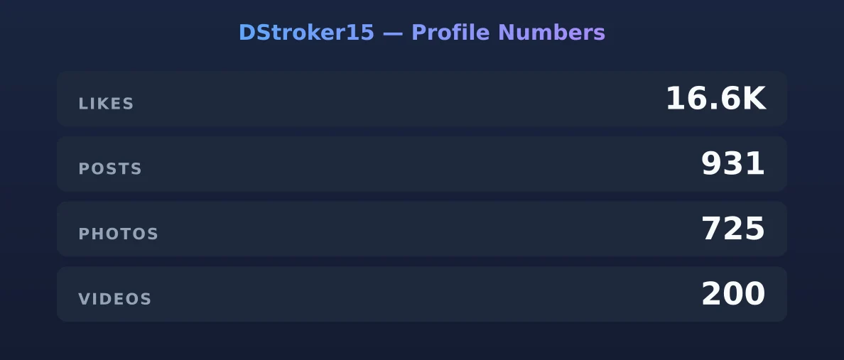 DStroker15 — content metrics