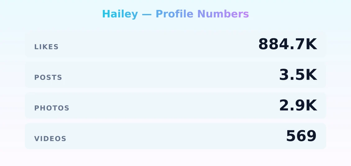 Hailey — content metrics
