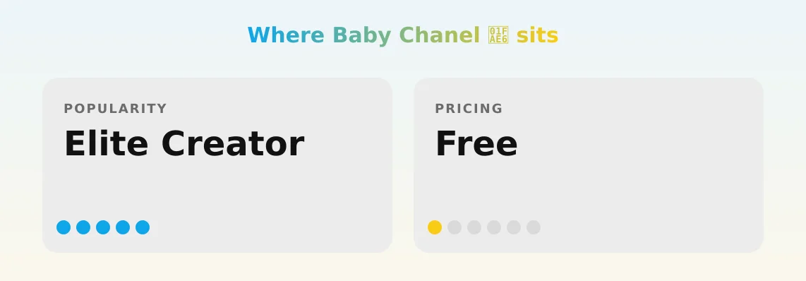 Baby Chanel 𫦠ā popularity and pricing tiers