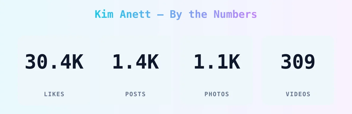 Kim Anett — content metrics