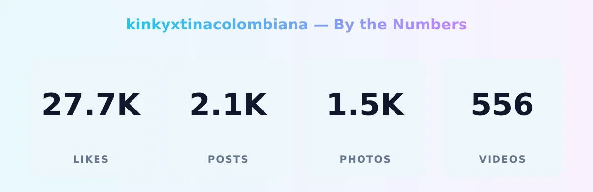 kinkyxtinacolombiana — content metrics
