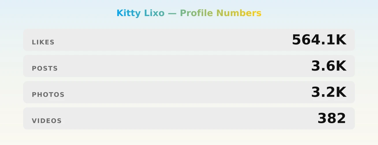 Kitty Lixo — content metrics