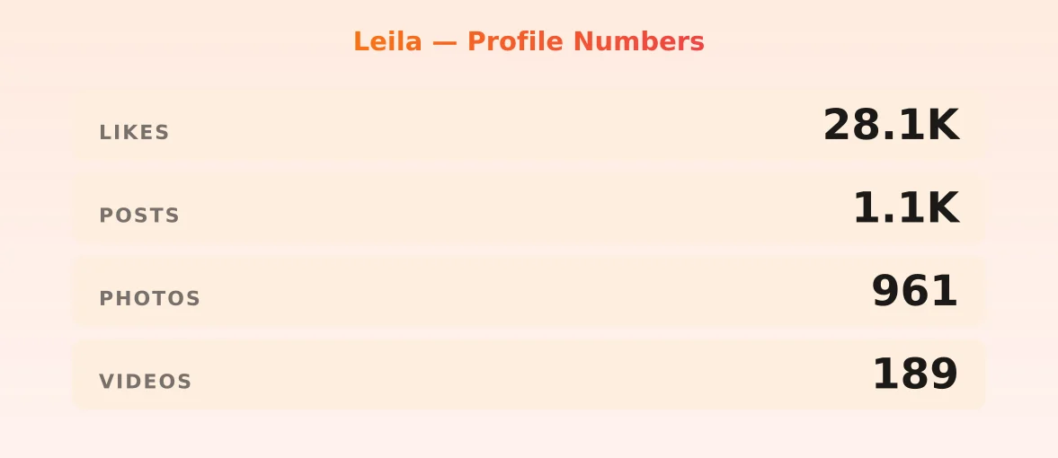 Leila — content metrics