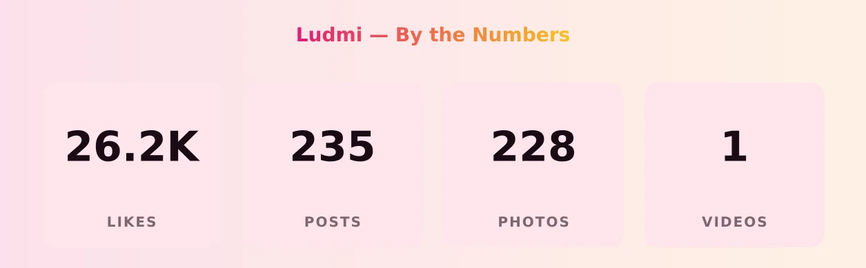 Ludmi — content metrics