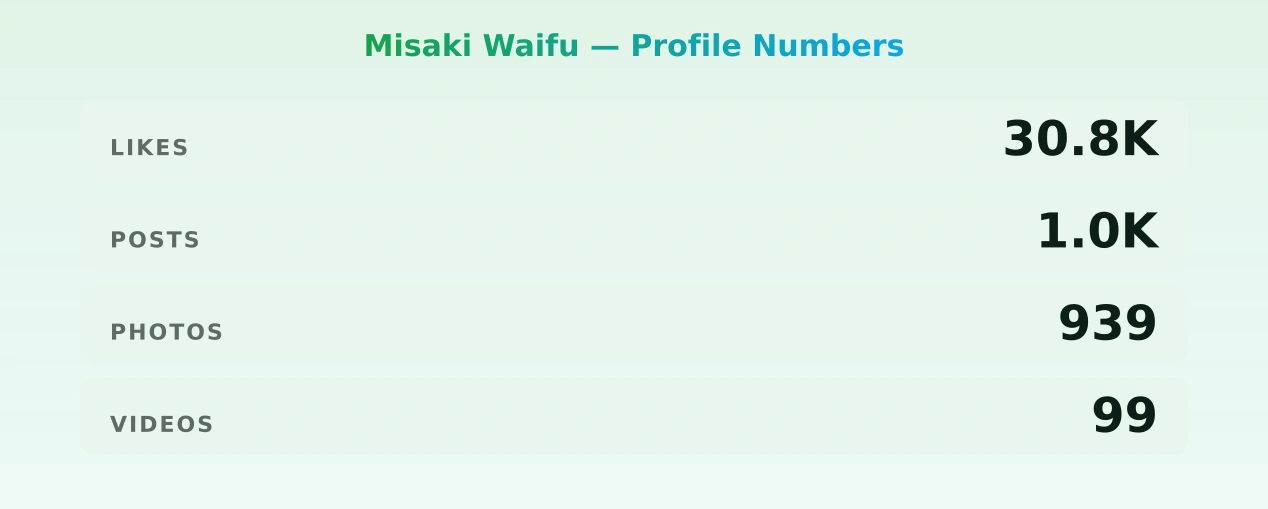 Misaki Waifu — content metrics