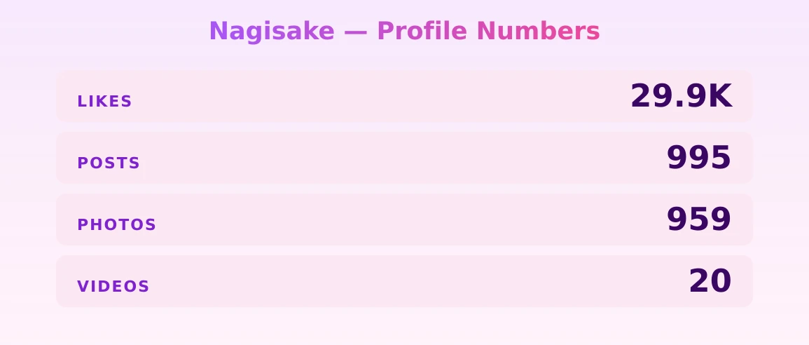 Nagisake — content metrics
