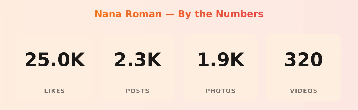 Nana Roman — content metrics
