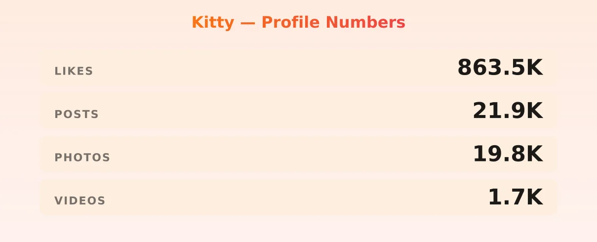 Kitty — content metrics