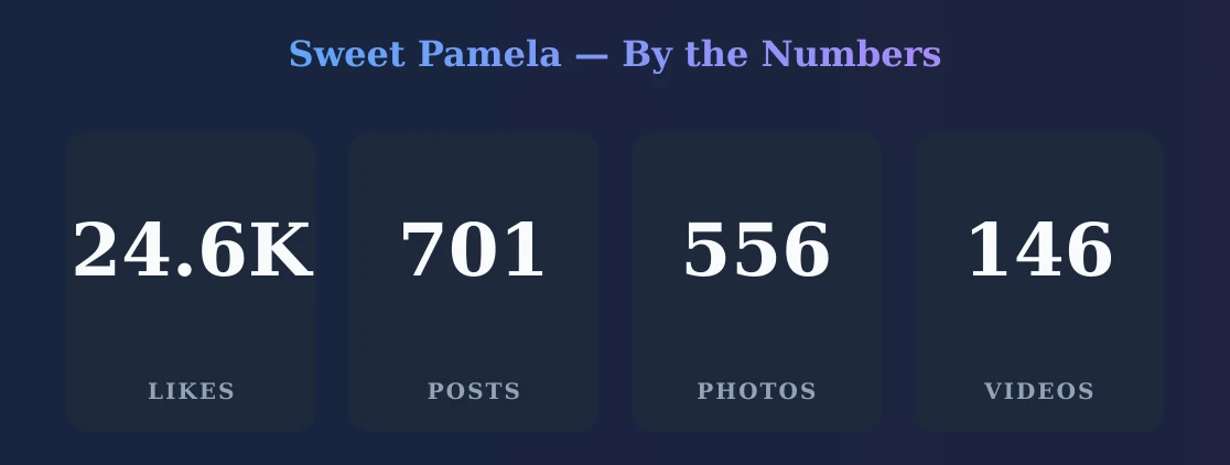 Sweet Pamela — content metrics