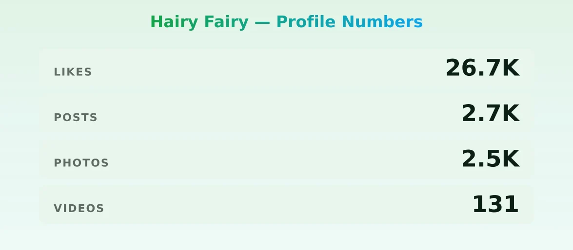 Hairy Fairy — content metrics