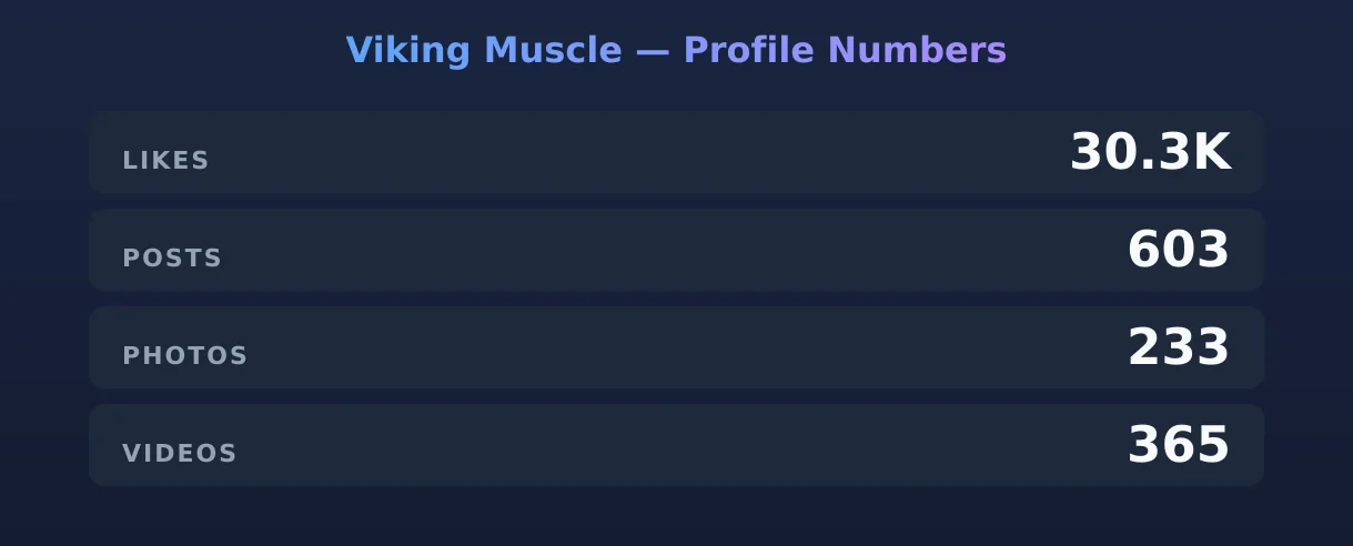 Viking Muscle — content metrics