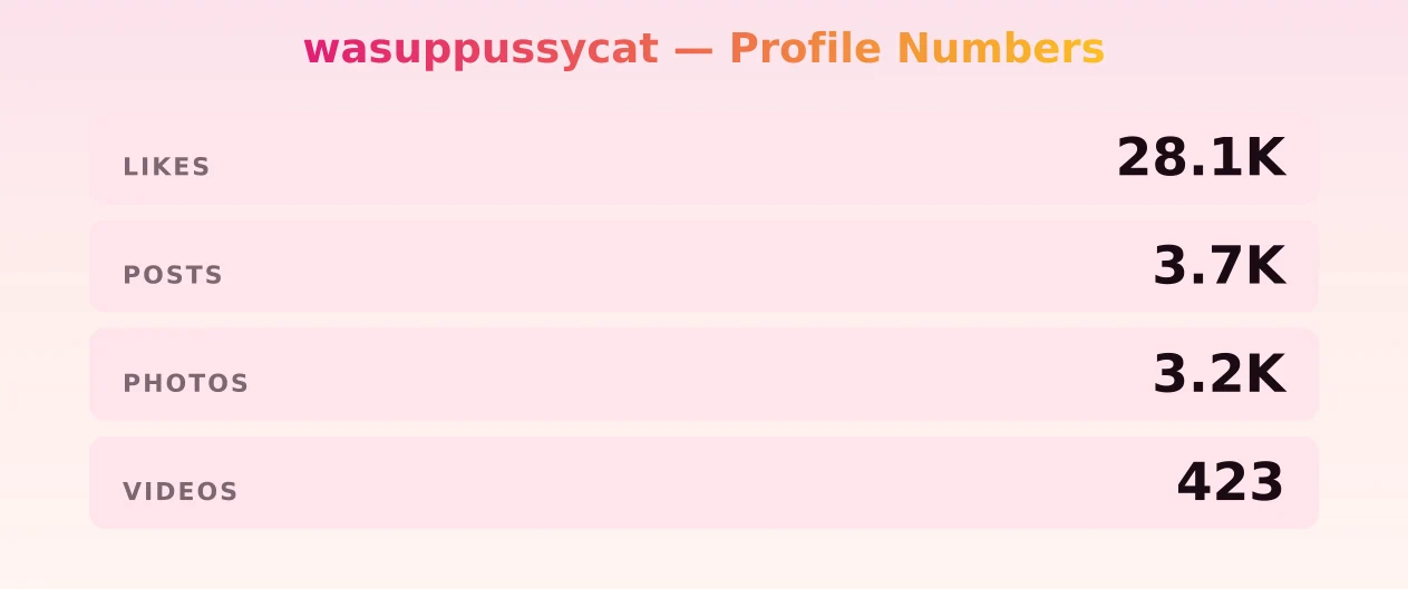 wasuppussycat — content metrics