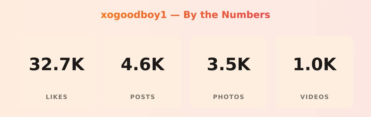 xogoodboy1 — content metrics